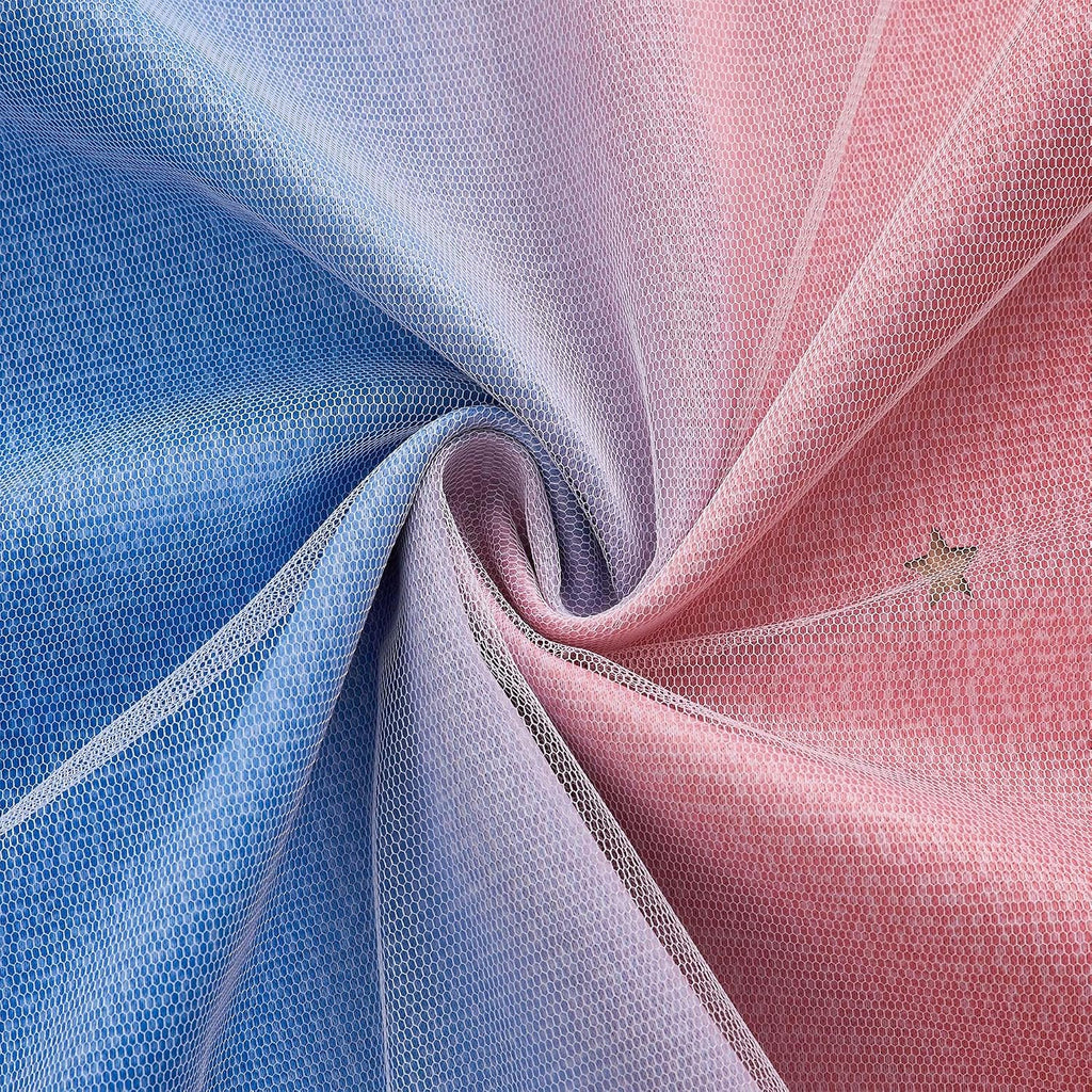 Addsomecolortolife XiDi Pink Curtains for Bedroom Decor Blackout Curtains for Girl Room Rainbow Curtains for Kids Room Unicorn Wall Decals…