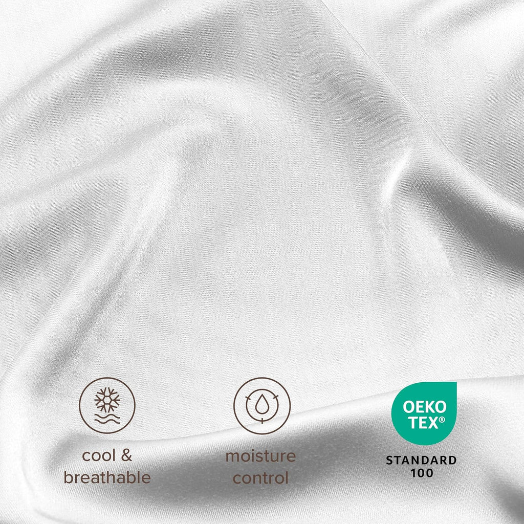 BareHome Bare Home 100% Rayon Made from Bamboo Luxury Body Size Cooling Pillowcase - Breathable - Easy Fit - Soft Bedding & Pillowcase (Bod…