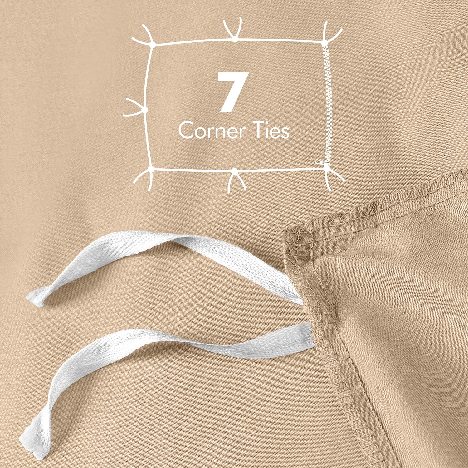 Utopia Bedding Duvet Cover Twin Size - 2 Piece with Zipper Closure - 1 Comforter Cover 68X90 Inches & 1 Pillow Sham 20X26 Inches (Beige)…