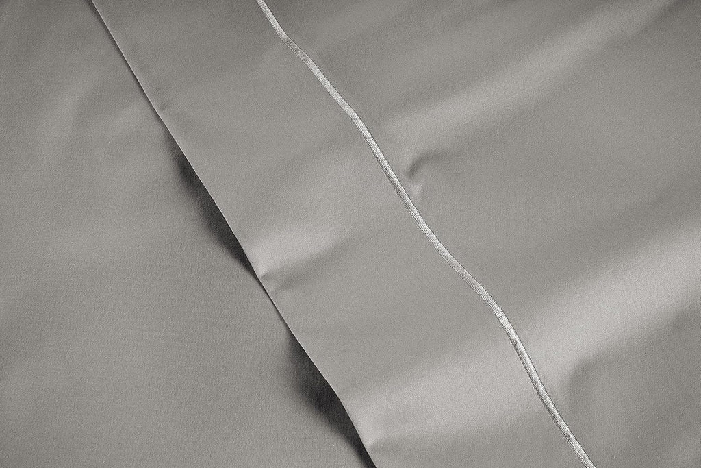 LaneLinen LANE LINEN Pillows Queen Size Set of 2 Soft 100% Egyptian Cotton Cool & Smooth Pillow Cases - Silver Cotton Silver
