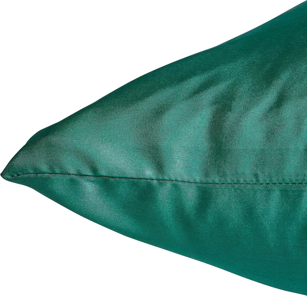 HommxJF Blackish Green King Size Satin Pillowcase Set of 2 for Hair and Skin, Blackish Green Silk Pillowcase Breathable Pillowcase with Enve…