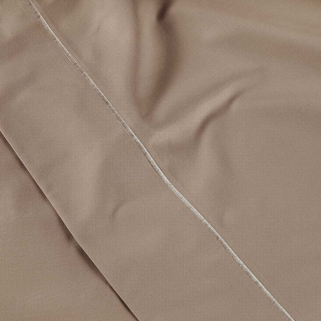 LaneLinen LANE LINEN Pillow Case Covers King Set of 2 100% Egyptian Cotton Sateen Soft Cool & Smooth Cases - Taupe Cotton