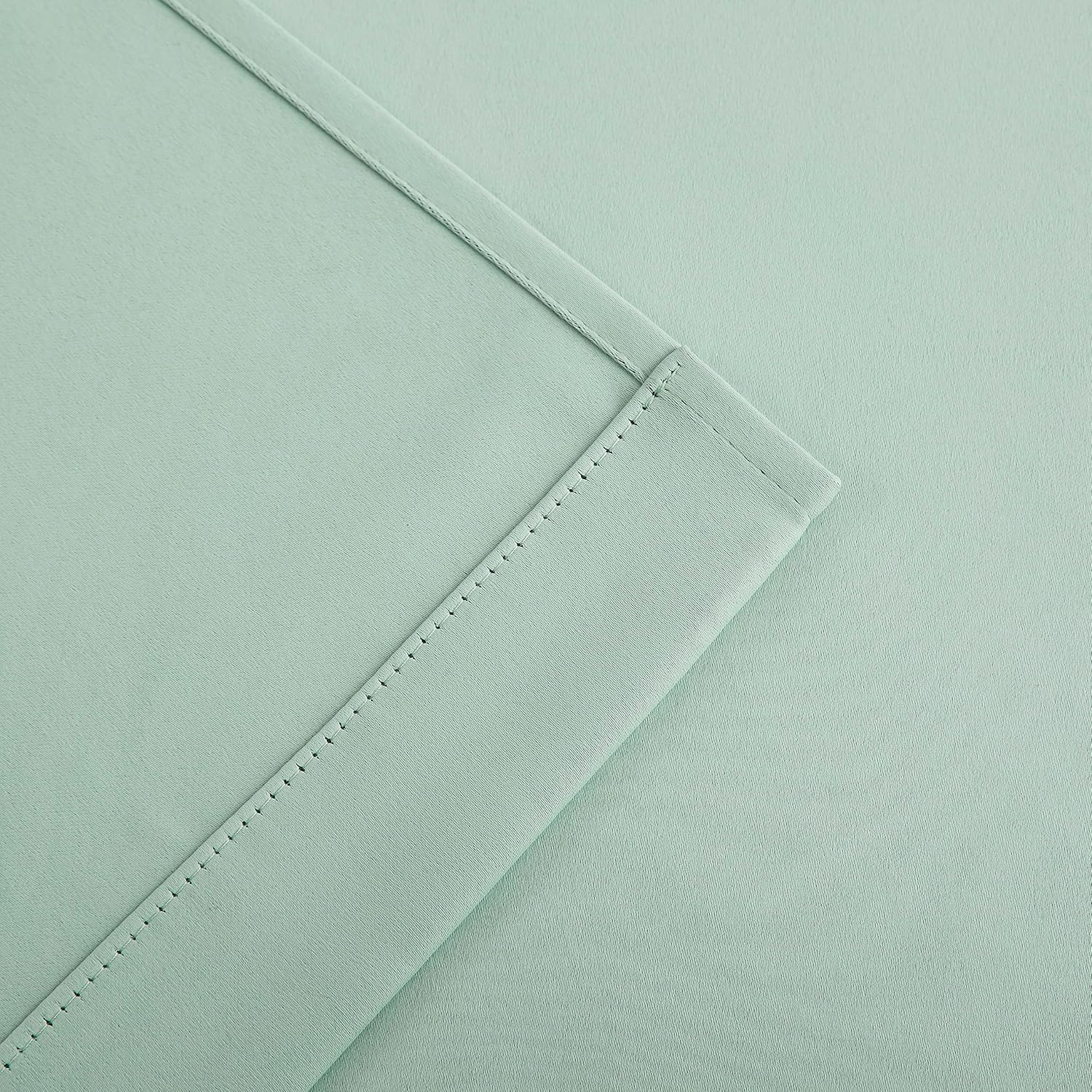 Bujasso Aqua 80% Blackout Curtains with Sheer Overlay Mix and Match Double Layer Thermal Insulated Window Panels 84 inch for Living Room Be…