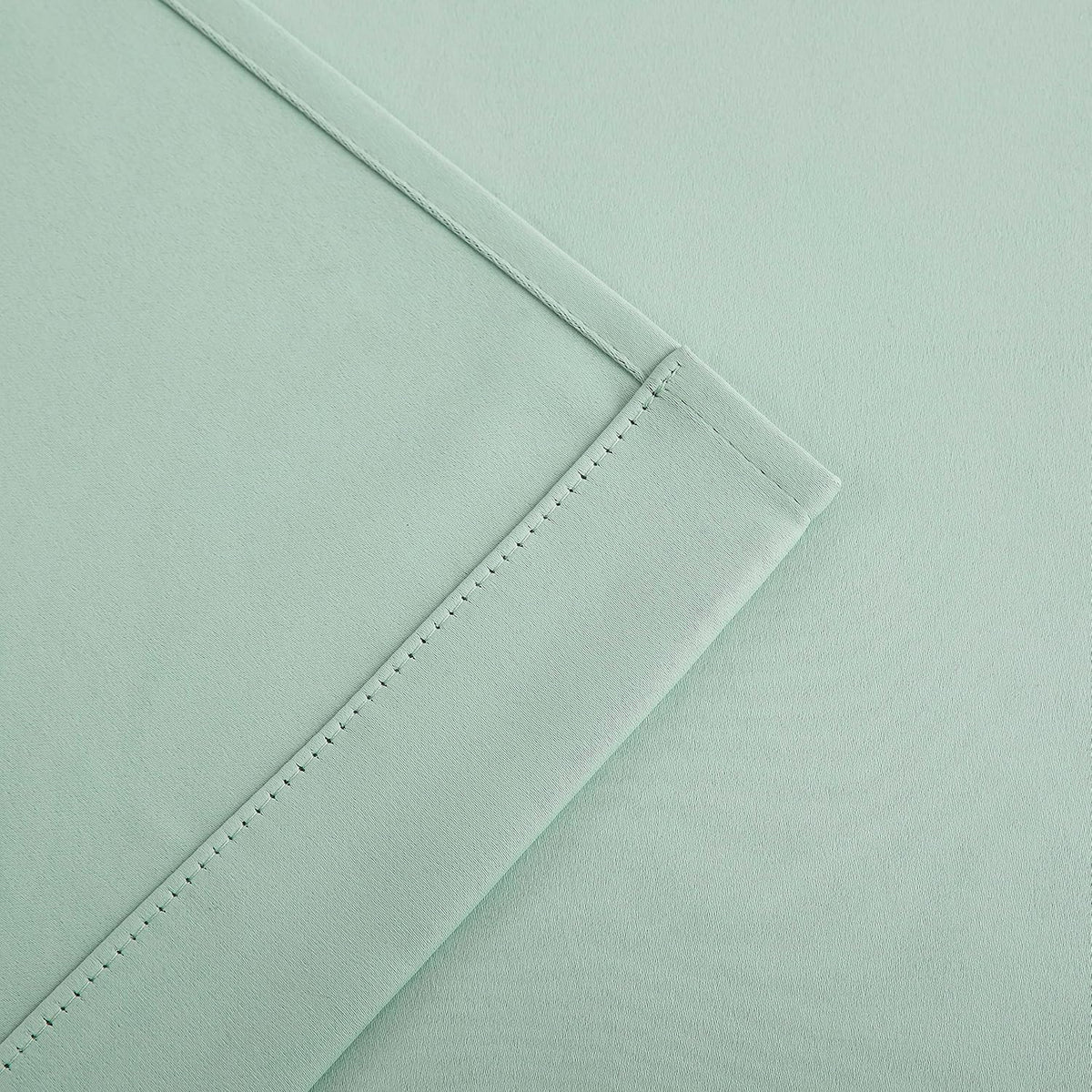 Bujasso Aqua 80% Blackout Curtains with Sheer Overlay Mix and Match Double Layer Thermal Insulated Window Panels 95 inch for Living Room Be…