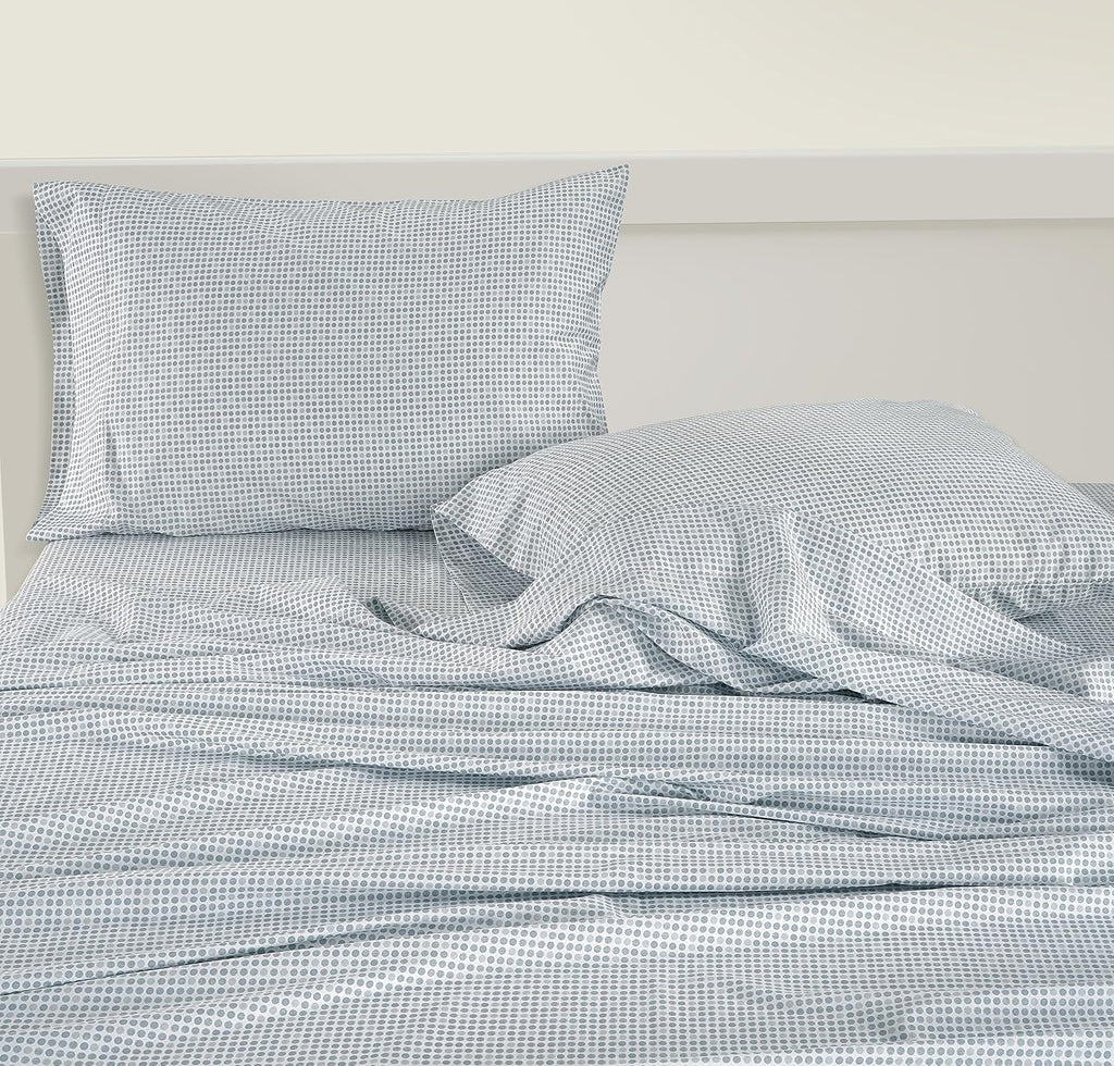 LaneLinen LANE LINEN 100% Organic Cotton Pre Washed Extra Long Twin Sheets Low Pill Fade Resistant Macine Wash Naturally Temperature Regula…