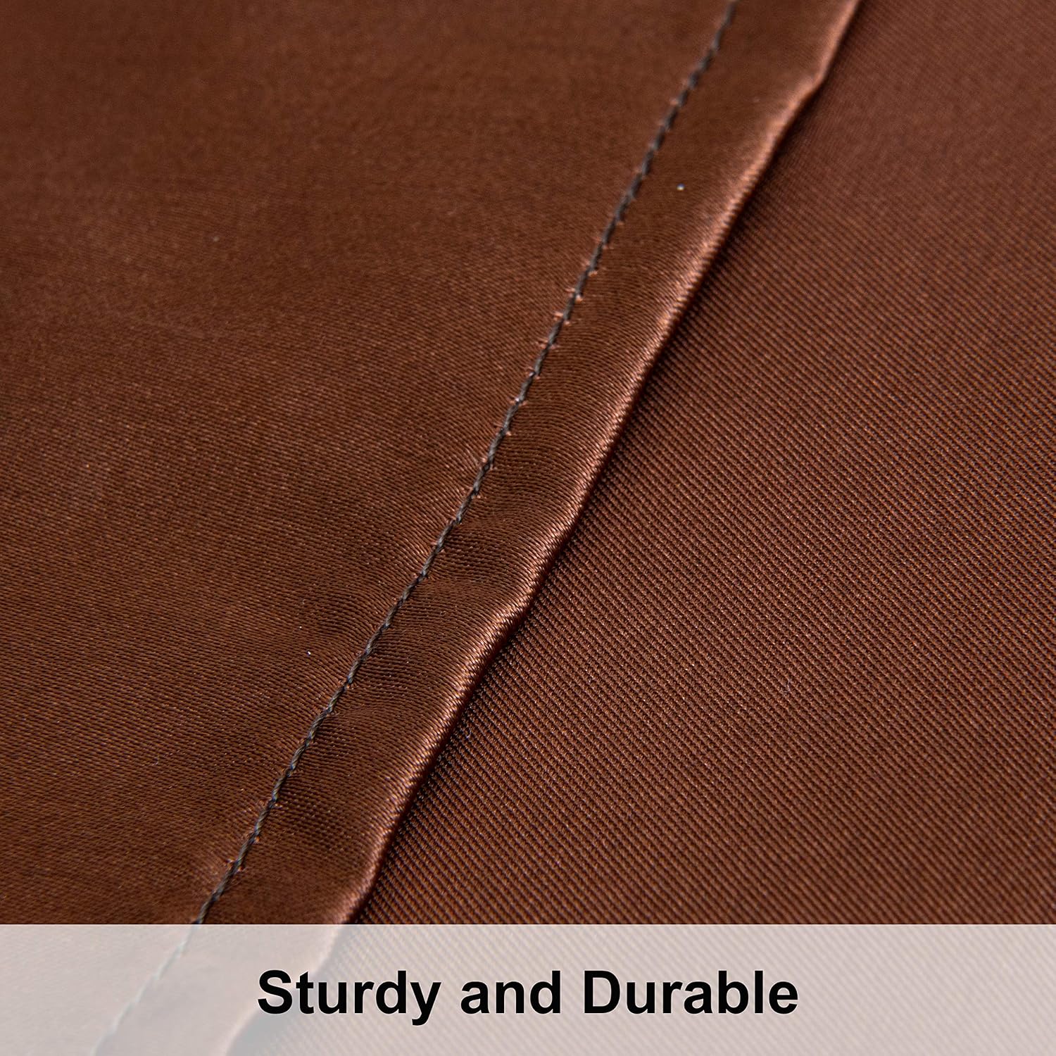 Ntbay Satin Body Pillowcase for Hair and Skin, Luxurious and Silky Pillow case with Envelope Closure, 20x54 Inches, Brown 54 Inches