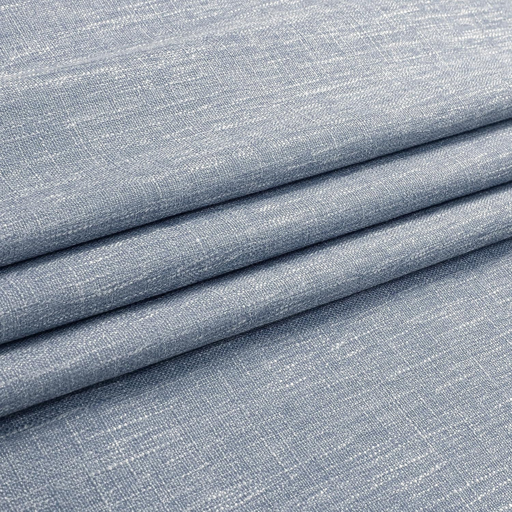 VisionHome Vision Home Chambray Blue Full Blackout Curtains Pinch Pleated Room Darkening Window Curtains 63 inch for Living Room Bedroom Th…