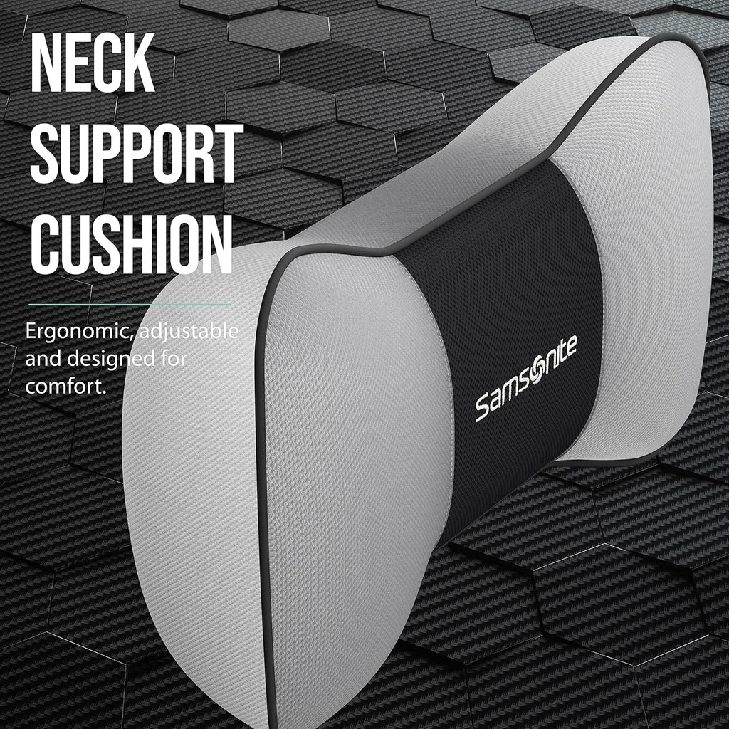 SAMSONITE, Travel Neck Pillow for Car or SUV, Boost your DRIVING COMFORT, High Grade - Memory Foam, Comfortable Headrest Cushion, Fits…