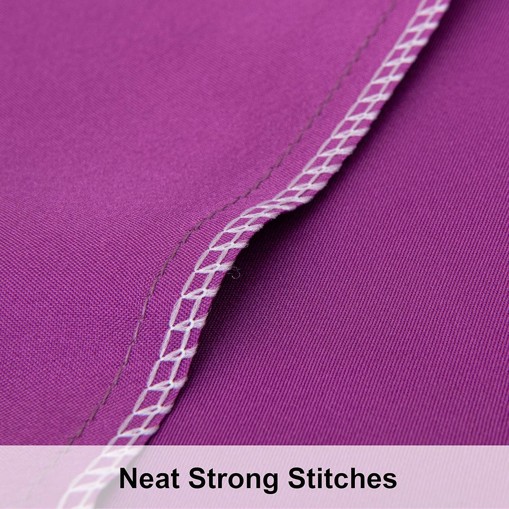 Ntbay 12 Pack Satin Queen Pillowcases for Hair and Skin, Luxurious and Silky Pillow Cases with Envelope Closure, 20 x 30 Inches, Purple 12…