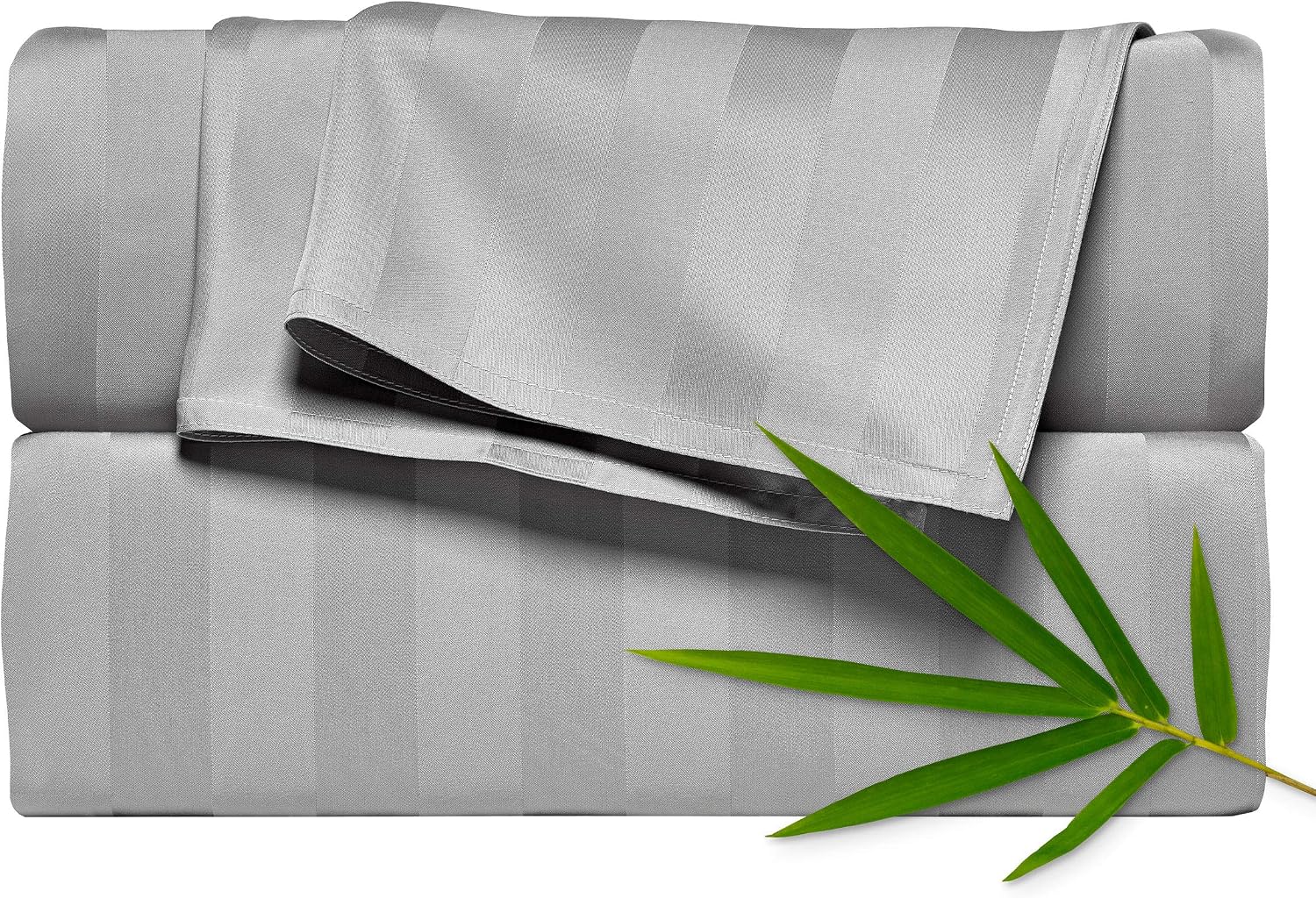 PureBamboo Pure Bamboo Split King Sheets, Genuine 100% Organic Viscose Derived from Bamboo Bed Sheet Set, Soft & Cooling, Double Stitching,…