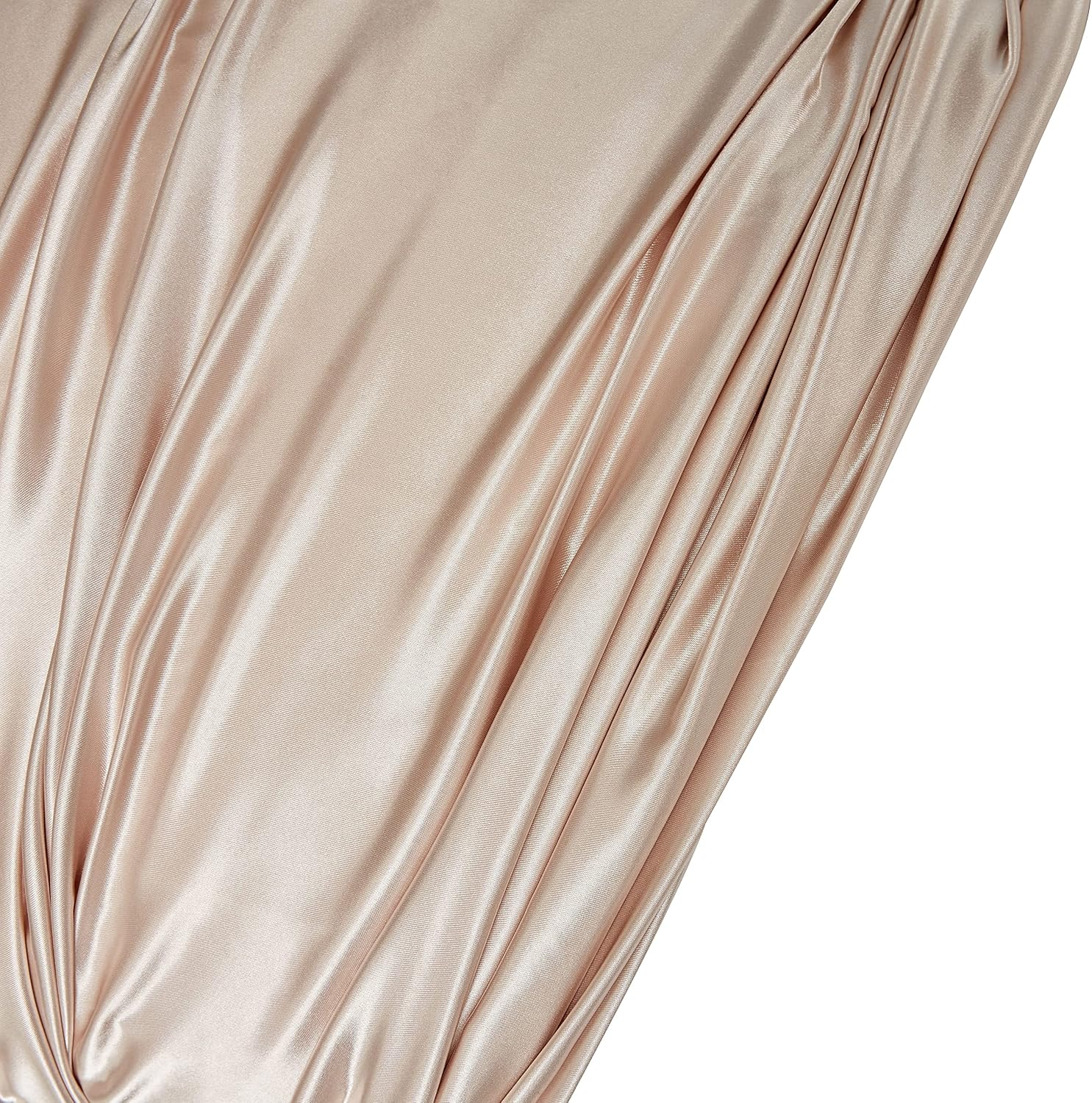 HommxJF Taupe Satin Pillowcase Queen Size Set of 2 for Hair and Skin, Taupe Silk Pillowcase Breathable Pillowcase with Envelope Closure