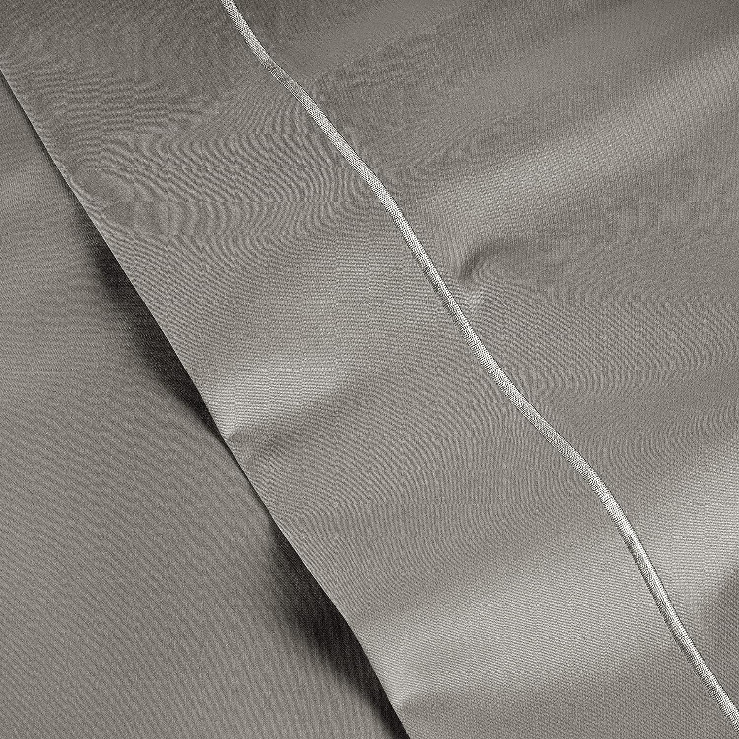 LaneLinen LANE LINEN Pillows Queen Size Set of 2 Soft 100% Egyptian Cotton Cool & Smooth Pillow Cases - Charcoal Cotton