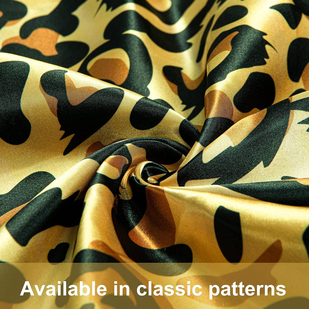 Ntbay 2 Pack Satin King Pillowcases for Hair and Skin, Luxurious and Silky Leopard Printed Pillow Cases with Envelope Closure, 20x36 Inches…