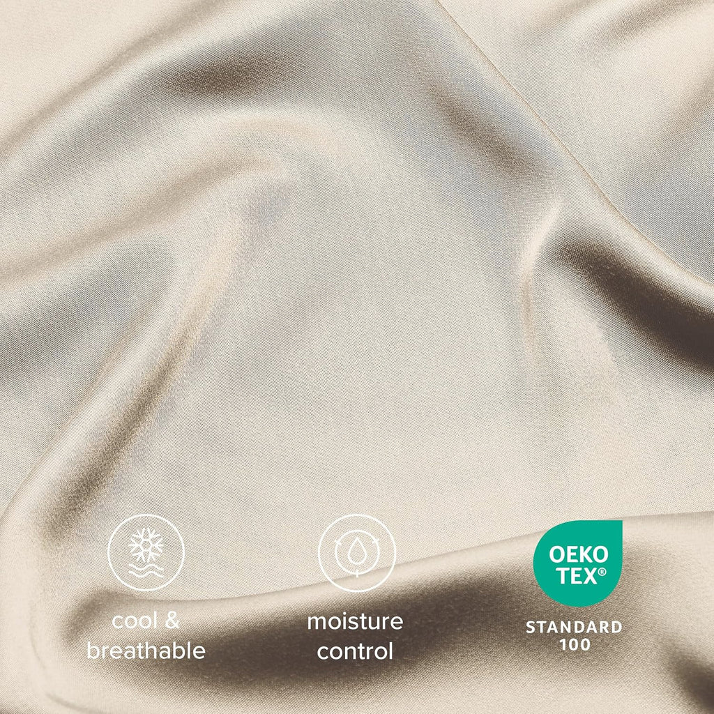 BareHome Bare Home 100% Rayon Made from Bamboo Luxury Body Size Cooling Pillowcase - Breathable - Easy Fit - Soft Bedding & Pillowcases (Bo…