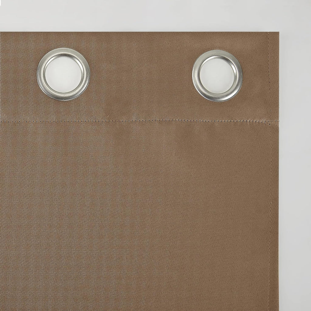 Sun Zero Easton Energy Saving Blackout Grommet Curtain Panel, 40" x 63", Barley