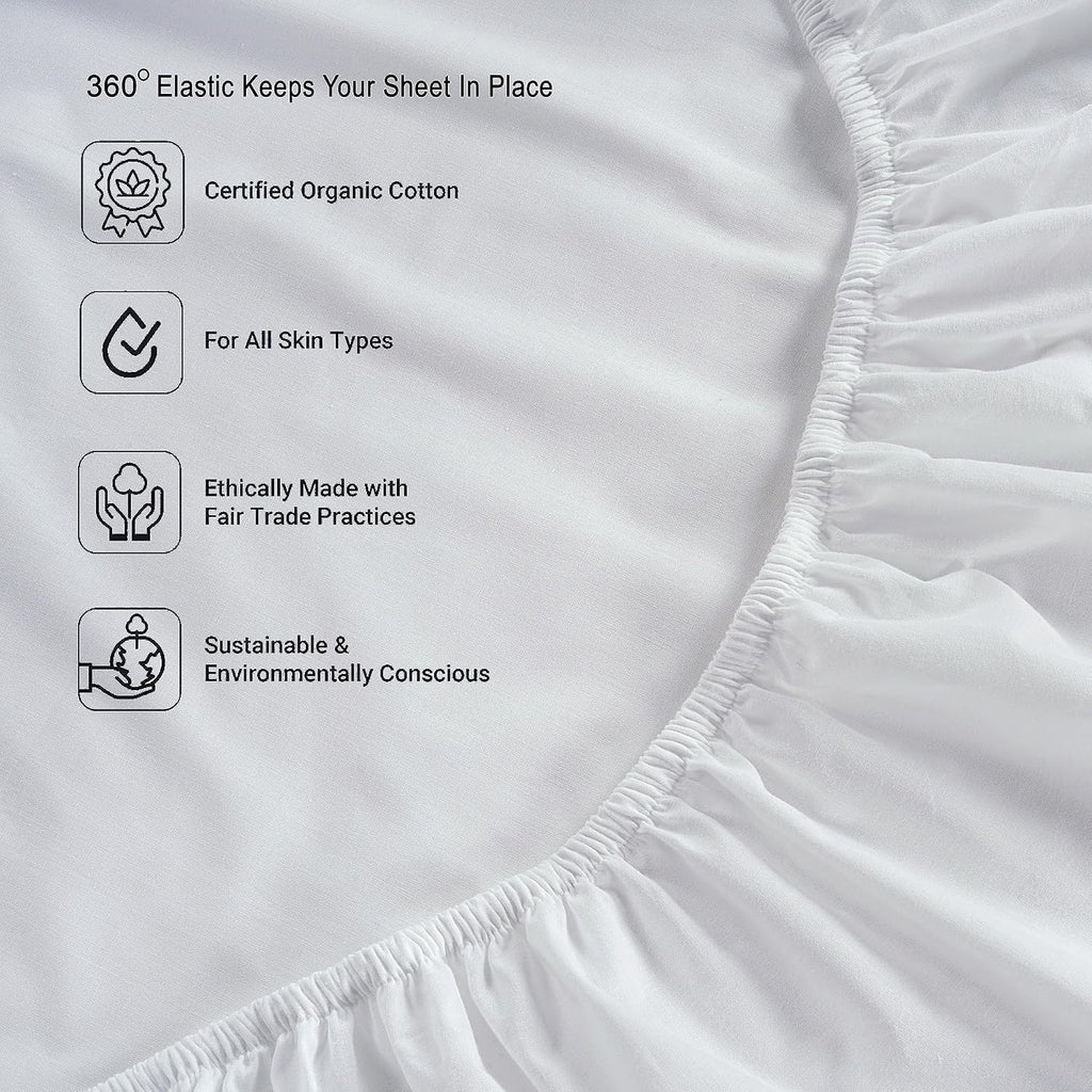 LaneLinen LANE LINEN 100% Organic Cotton Twin Sheets Set, 6Pc Twin Bed Sheets, Breathable Cotton Sheets Twin Size Bed Set, Dorm Room Essent…