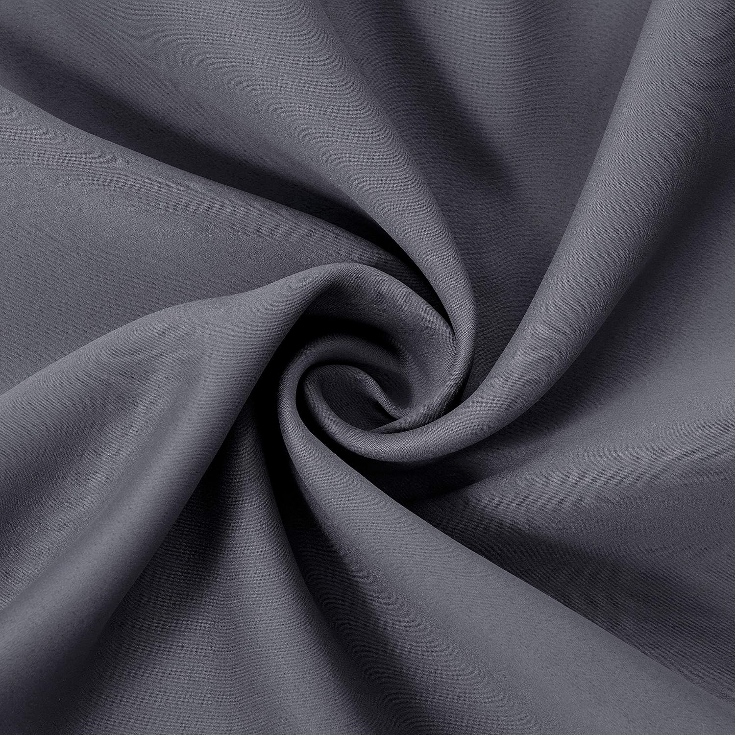 Lemomo Grey Thermal Blackout Curtains/52 x 72 Inch/Set of 2 Panels Room Darkening Curtains for Bedroom 72 Inch Grey