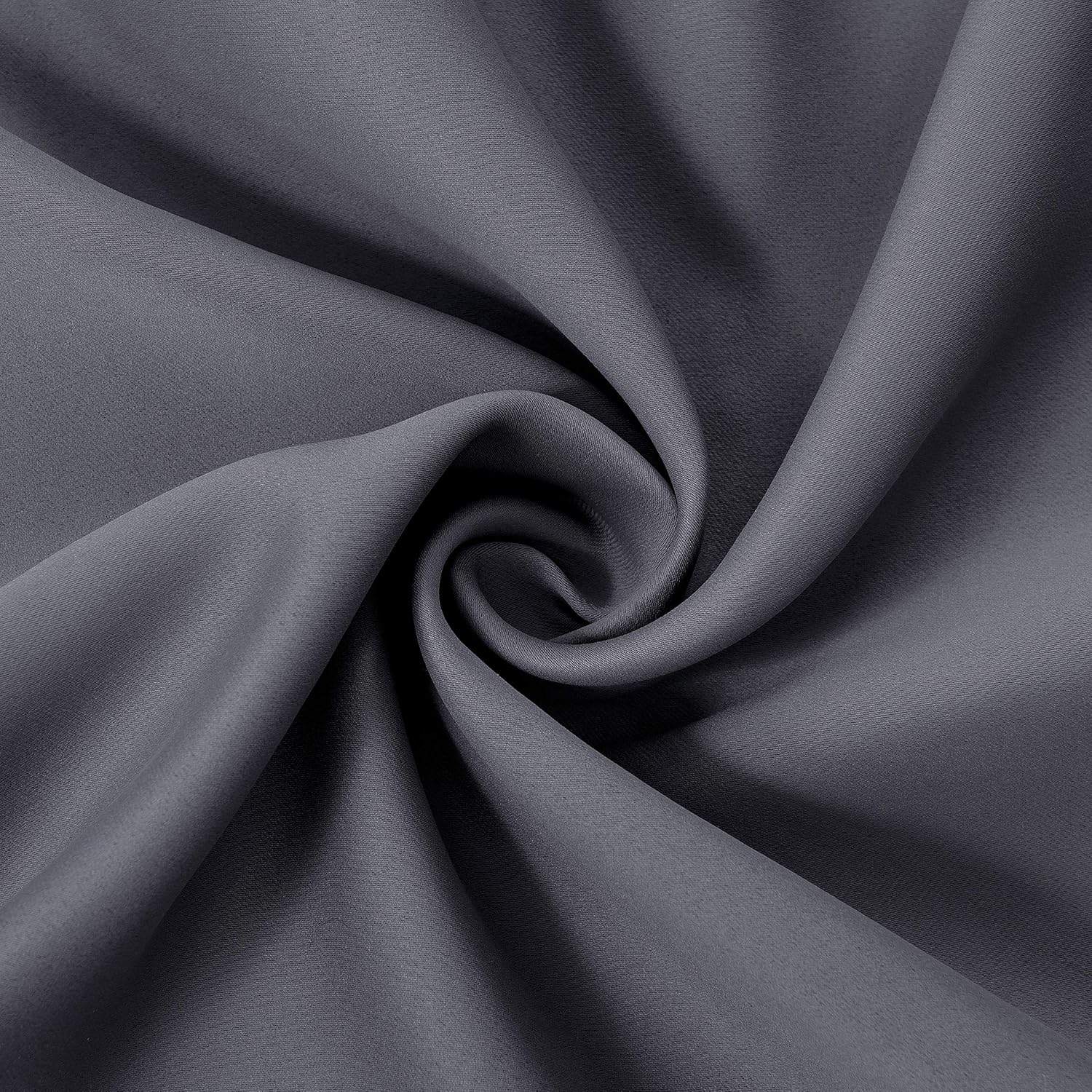 Lemomo Grey Thermal Blackout Curtains/38 x 63 Inch/Set of 2 Panels Room Darkening Curtains for Bedroom 63 Inch Grey