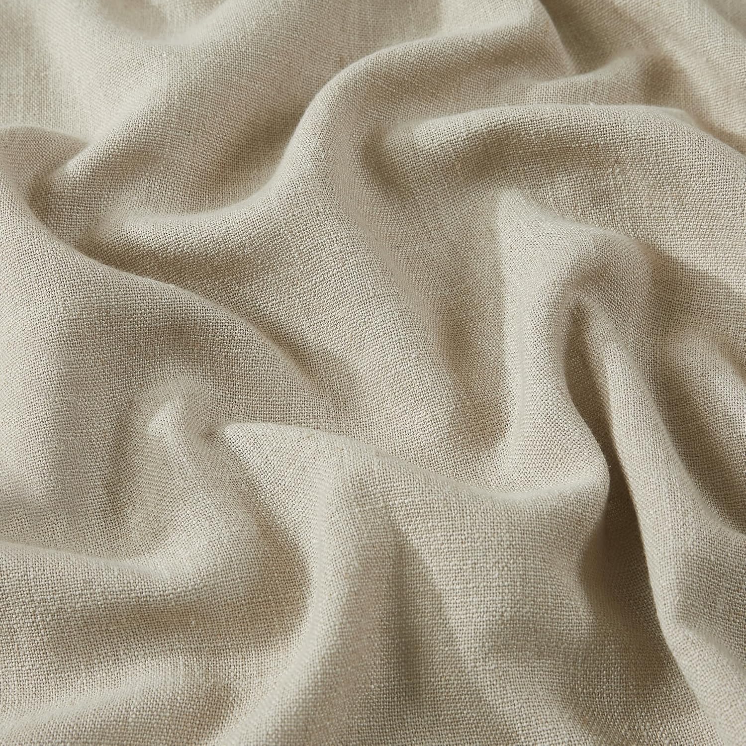 VisionHome Vision Home Sand Pinch Pleated Full Blackout Curtains Linen Blended Room Darkening Window Curtains 112 inch for Living Room Bedr…