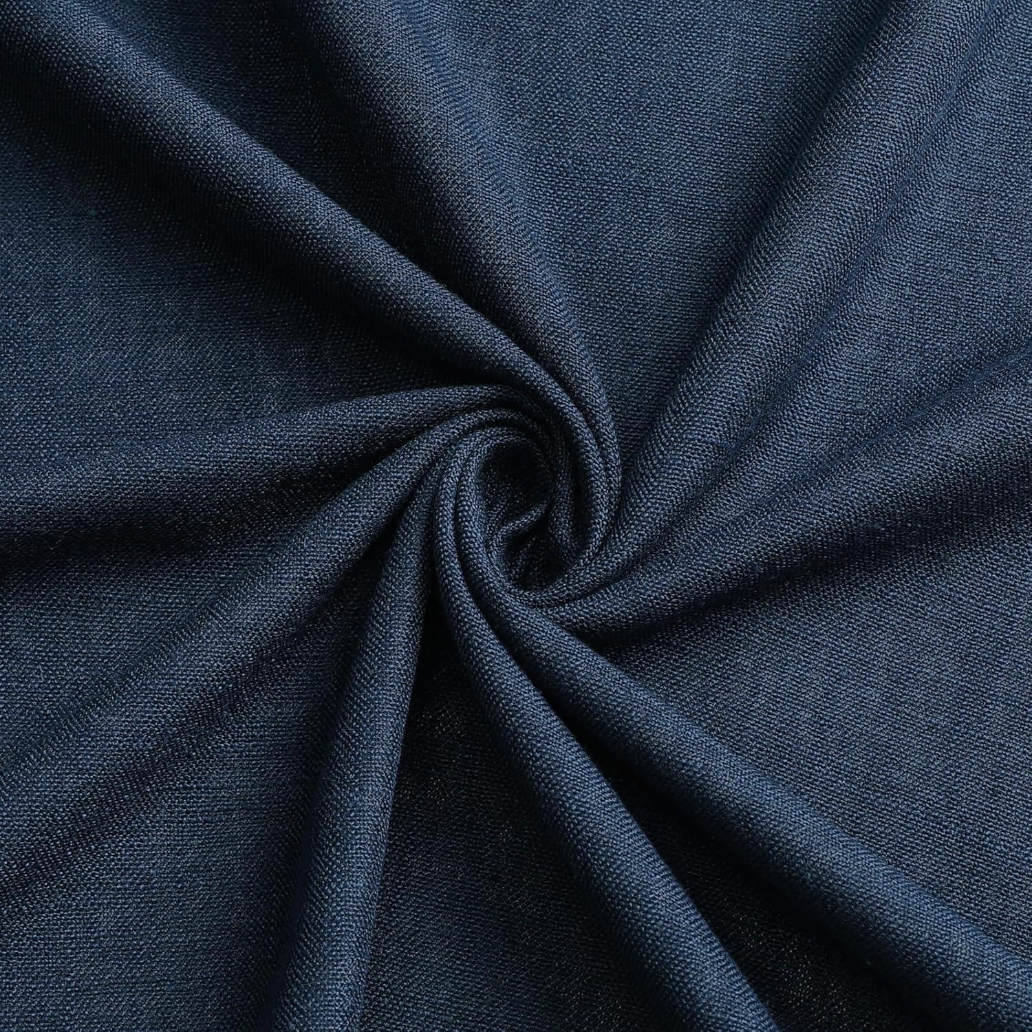VisionHome Vision Home Navy Blue Pinch Pleated Full Blackout Curtains Linen Blended Room Darkening Window Panels 90 inch for Living Room Be…