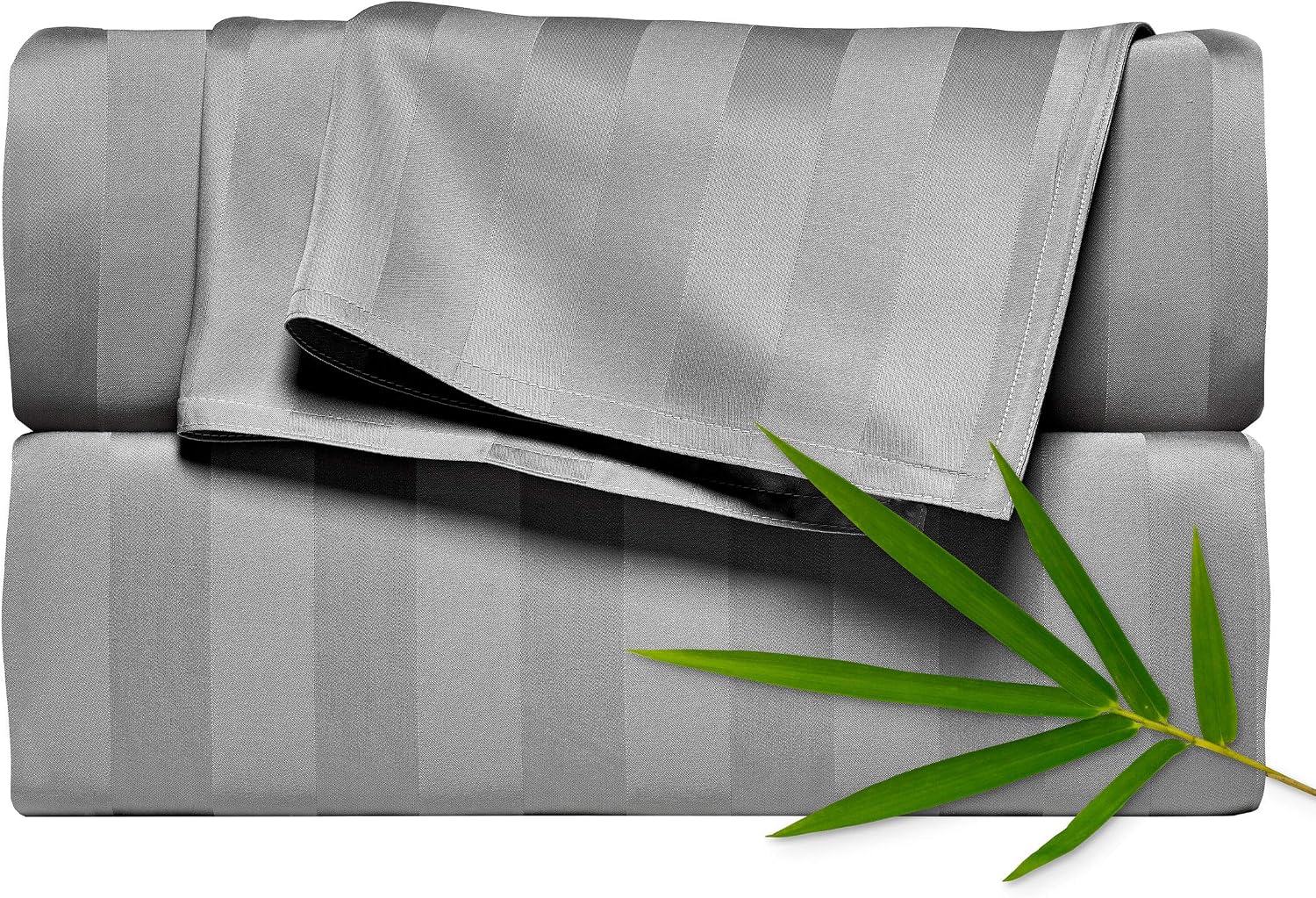 PureBamboo Pure Bamboo Twin Sheets, Genuine 100% Organic Viscose Derived from Bamboo Bed Sheet Set, Luxuriously Soft & Cooling, Double Stit…