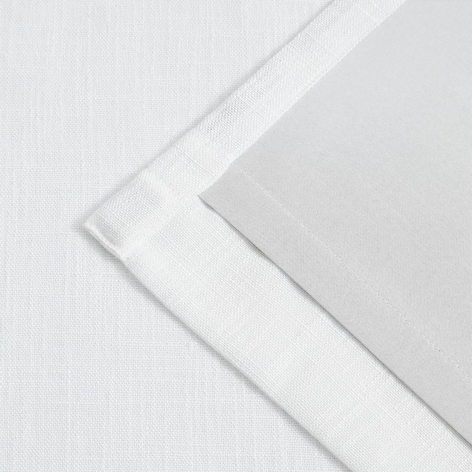 VisionHome Vision Home White Pinch Pleated Full Blackout Curtains 60 inch Wide Thermal Insulated Window Curtains for Living Room Bedroom Ro…