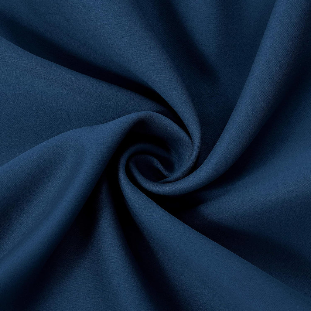 Lemomo Blackout Curtains 42 x 84 inch/Navy Curtains Set of 2 Panels/Thermal Insulated Room Darkening Bedroom Curtains 84 inch blue