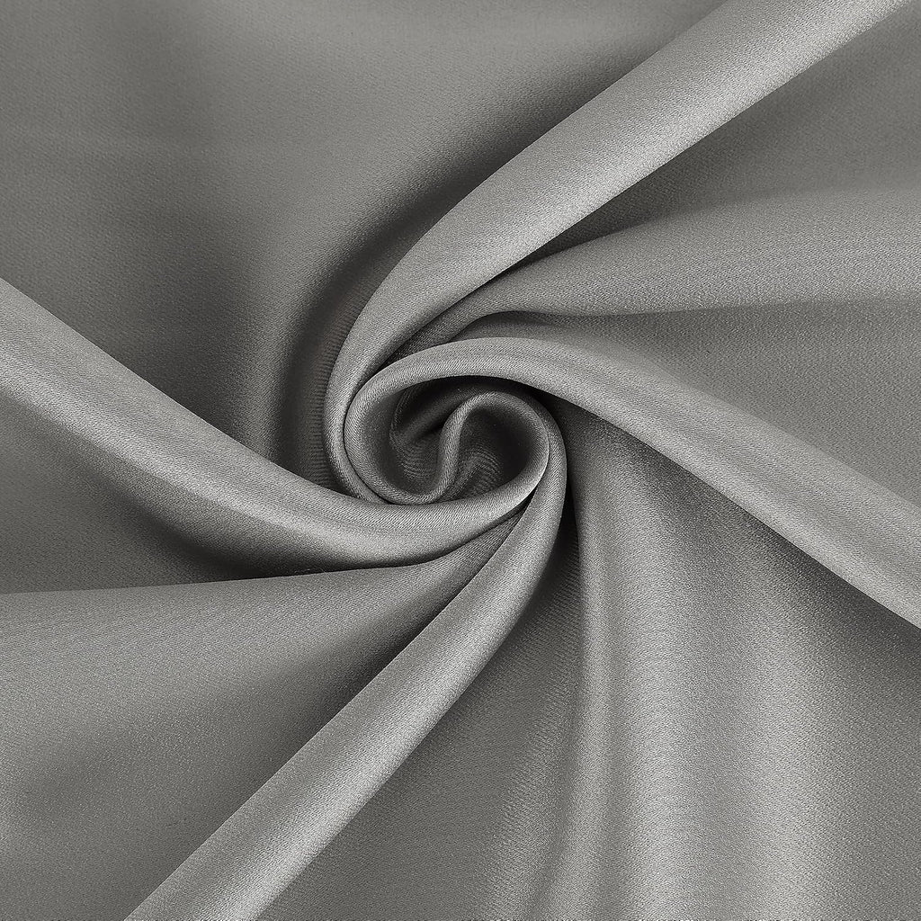 Sun Zero Nordic 2-Pack Theater Grade Noise Reducing Extreme 100% Blackout Grommet Curtain Panel Pair, 52" x 54, Silver Gray