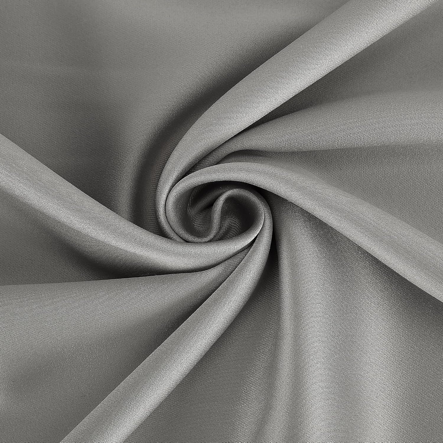 Sun Zero Nordic 2-Pack Theater Grade Noise Reducing Extreme 100% Blackout Grommet Curtain Panel Pair, 52" x 54, Silver Gray