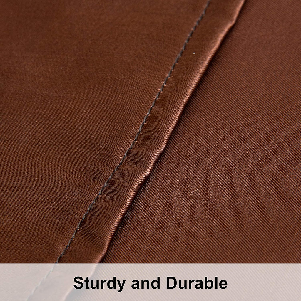 Ntbay 2 Pack Satin King Pillowcases for Hair and Skin, Luxurious and Silky Pillow Cases with Envelope Closure, 20x40 Inches, Brown 2 Pack 4…