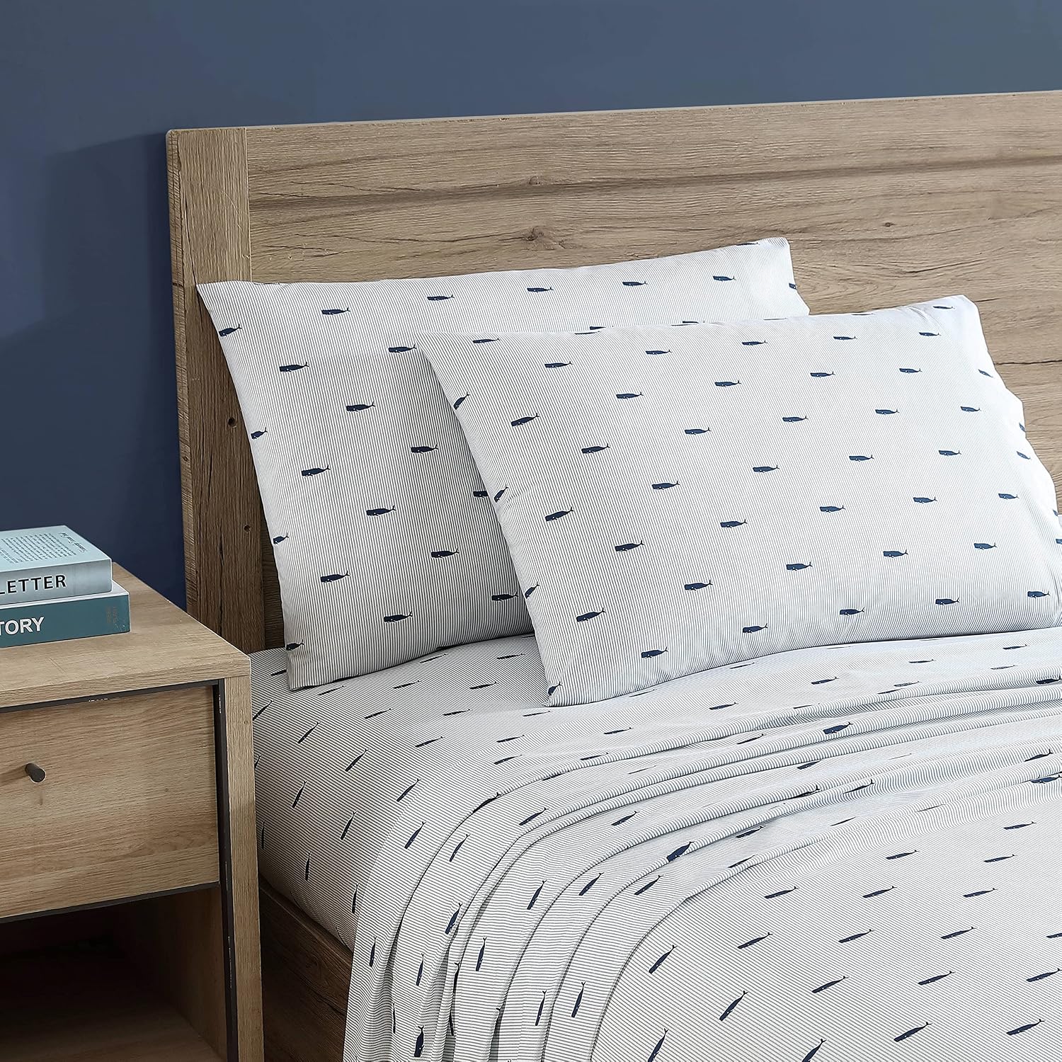 Nautica King Size Sheets Set, Crisp & Tailored Cooling Sheets with a Smooth Cotton Percale Lightweight Feel - Bed Sheets with Matching Pill…