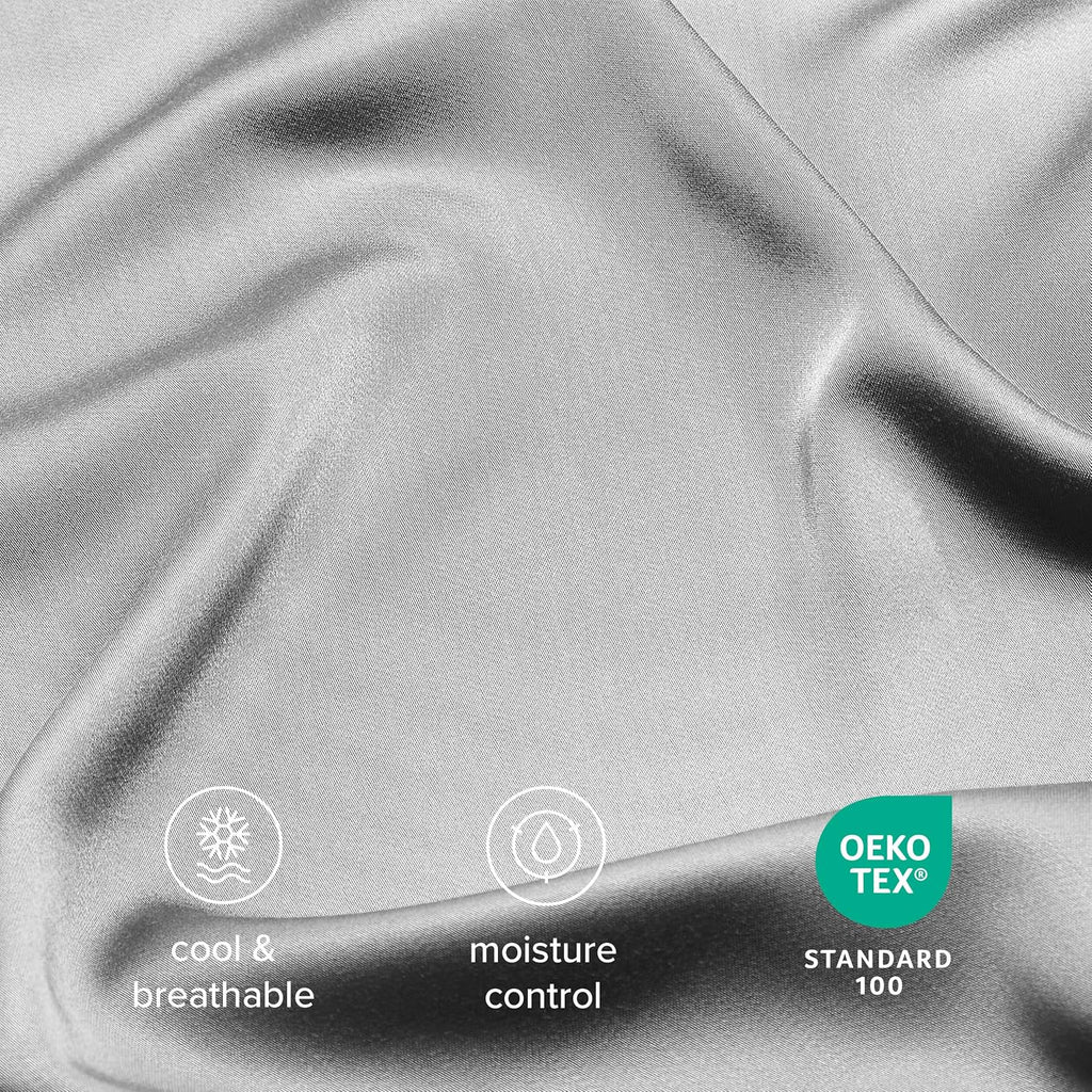 BareHome Bare Home 100% Rayon Made from Bamboo Luxury Body Size Cooling Pillowcase - Breathable - Easy Fit - Soft Bedding & Pillowcases (Bo…