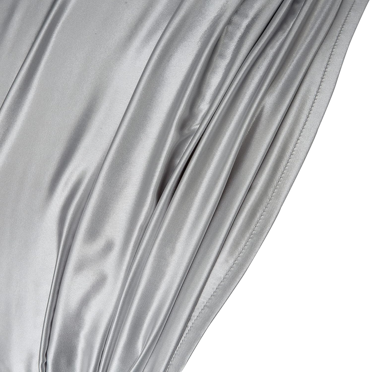 HommxJF Light Grey King Size Satin Pillowcases Set of 2 for Hair and Skin, Light Grey Silk Pillowcase Breathable Pillowcase with Envelope Cl…