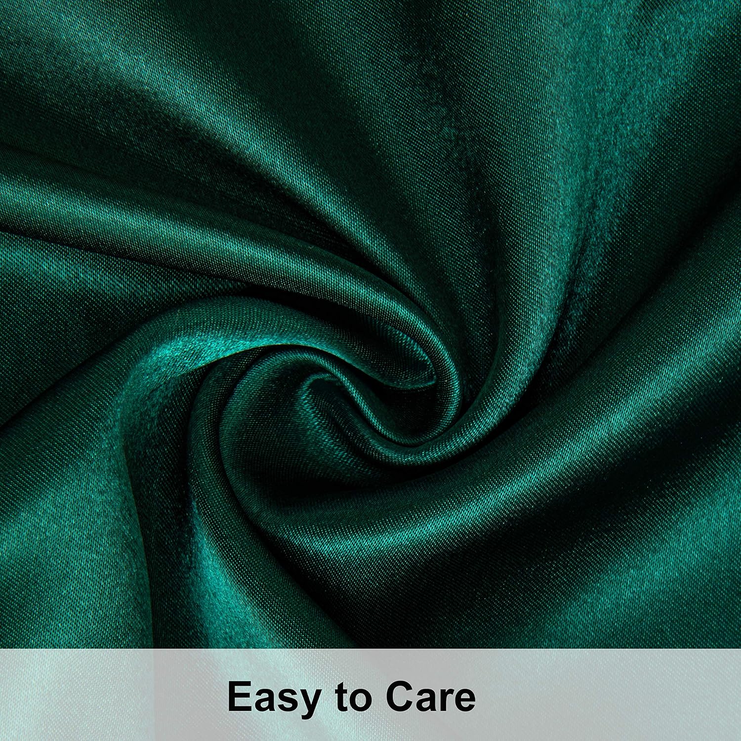 Ntbay 2 Pack Satin Queen Pillowcases for Hair and Skin, Luxurious and Silky Pillow Cases with Envelope Closure, 20x30 Inches, Dark Green 2…