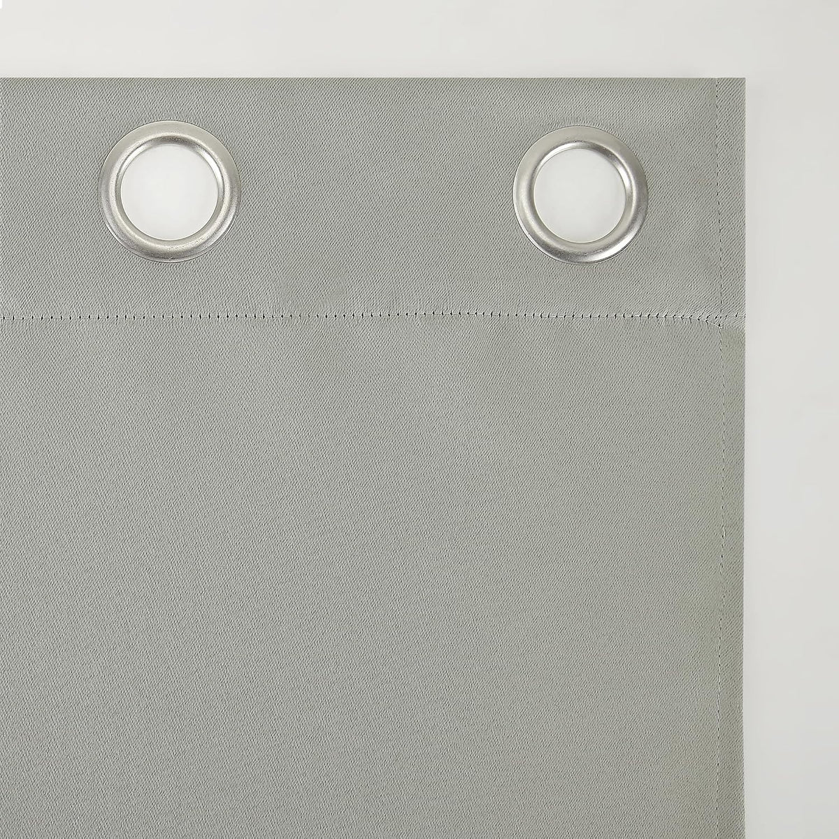 Sun Zero Easton Energy Saving Blackout Grommet Curtain Panel, 40" x 95", Silver Gray