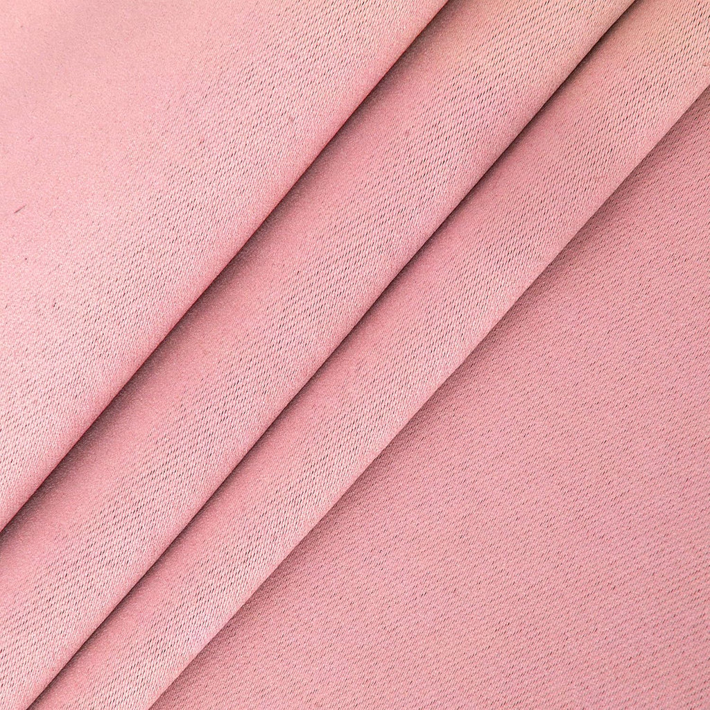 Lemomo Baby Pink Blackout Curtains/42 x 63 Inch/Set of Two Panels Grommet Bedroom Curtains 63 Inch Pink