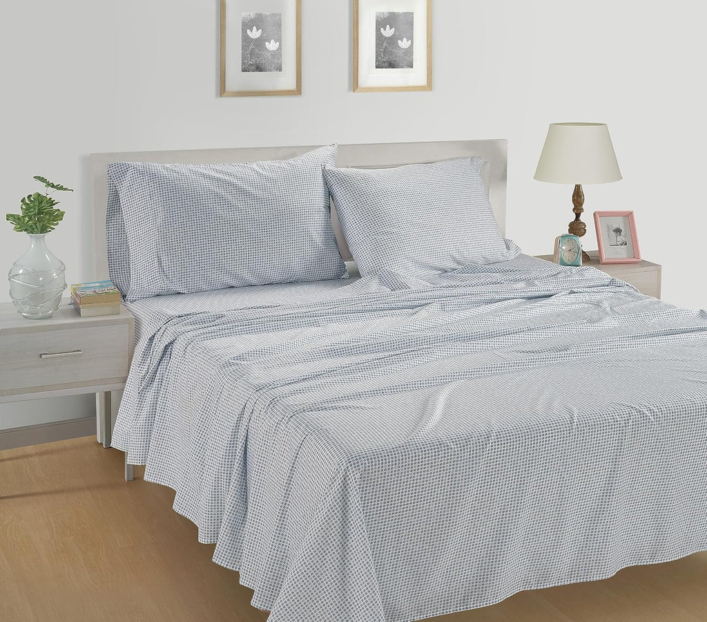 LaneLinen LANE LINEN 100% Organic Cotton Pre Washed Extra Long Twin Sheets Low Pill Fade Resistant Macine Wash Naturally Temperature Regula…