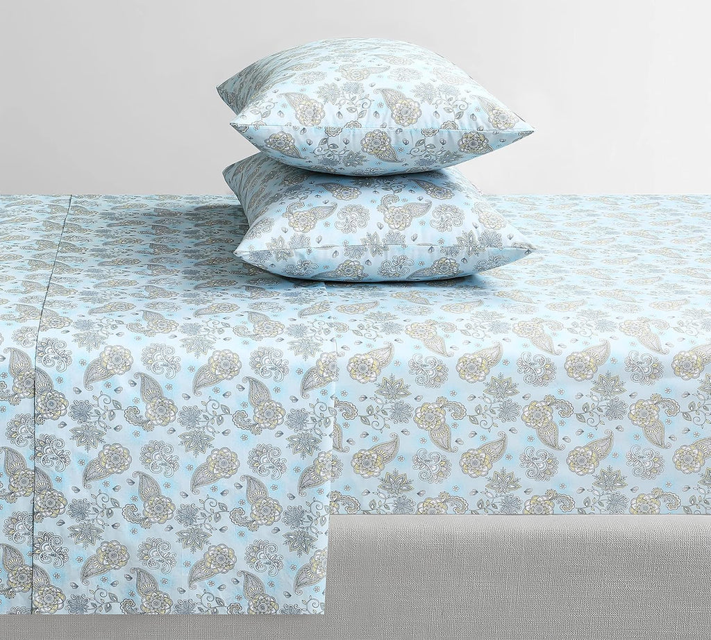 Featherstitchnewyork Feather & Stitch Softest 100% Cotton Sheets, 300 Thread Count Percale Weave Bedding, 16" Deep Pocket, Cooling Sheets,…