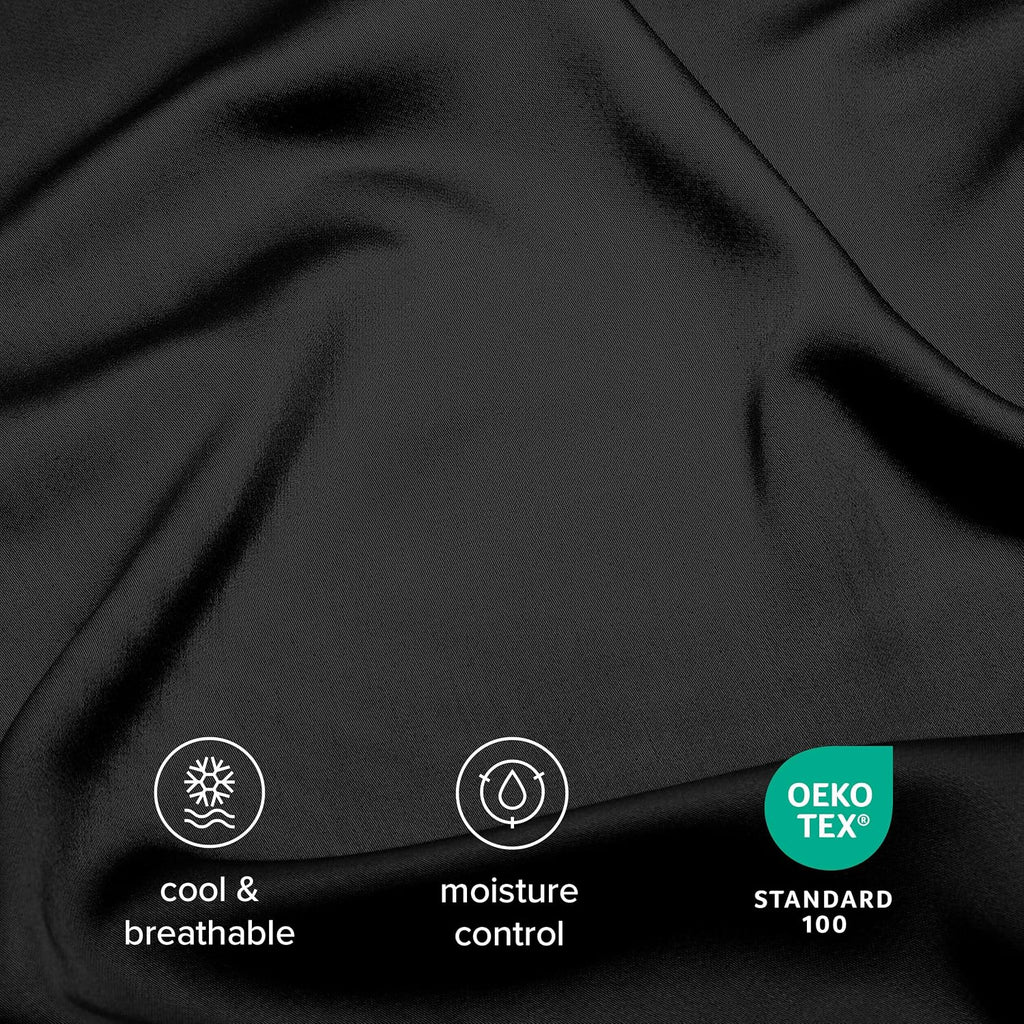 BareHome Bare Home 100% Rayon Made from Bamboo Luxury Body Size Cooling Pillowcase - Breathable - Easy Fit - Soft Bedding & Pillowcase (Bod…