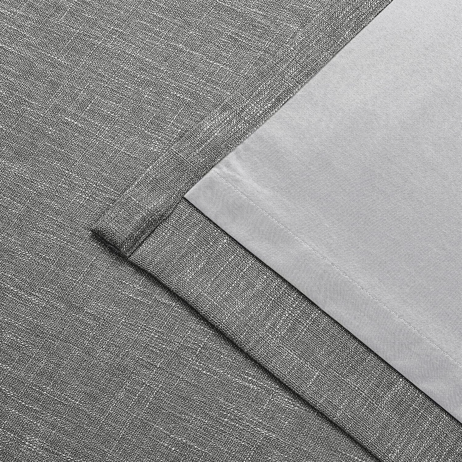 VisionHome Vision Home Charcoal Grey Pinch Pleated Full Blackout Curtains Room Darkening Window Curtains for Living Room Bedroom Thermal In…