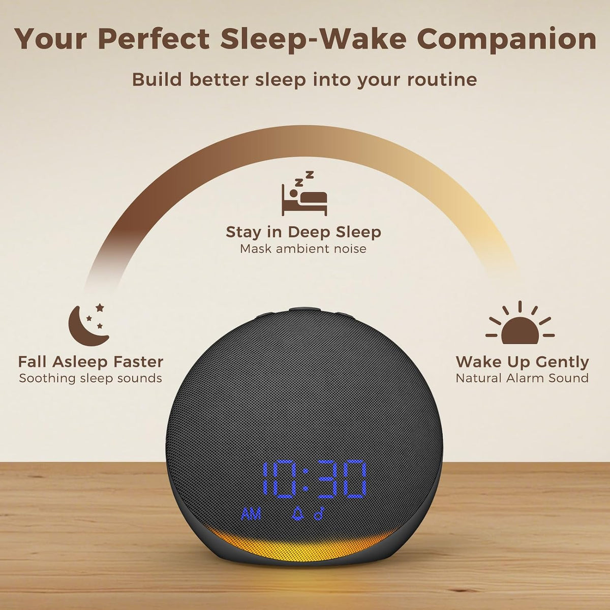 plastic white noise machines in Black, alternate view 5