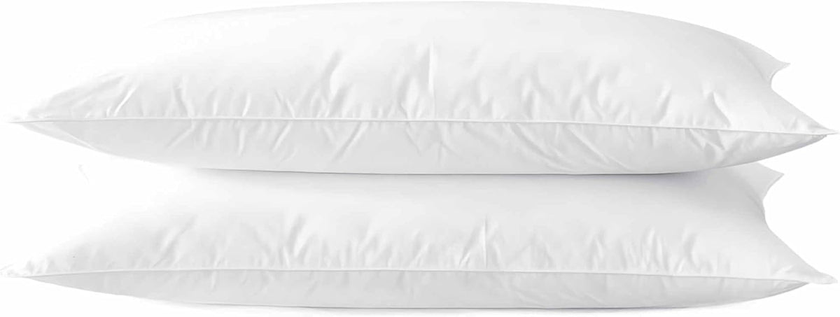 2 Pack Standard down alternative pillows in White