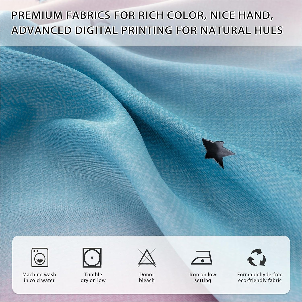 72"L x 34"W polyester curtains in Pink Purple, alternate view 3