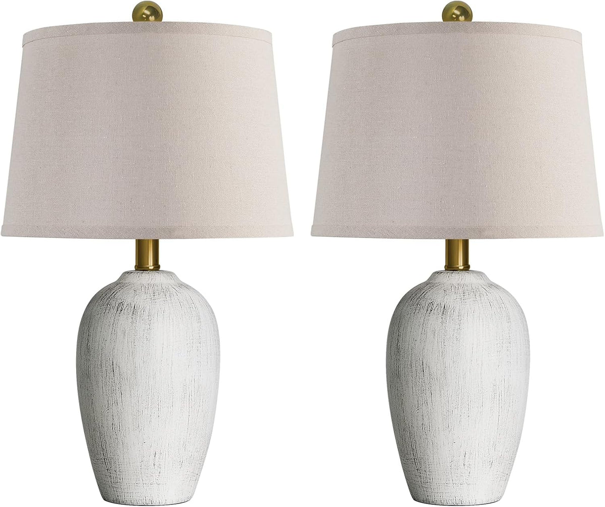 3.5"D x 12"W x 21"H ceramic table lamps, alternate view 9