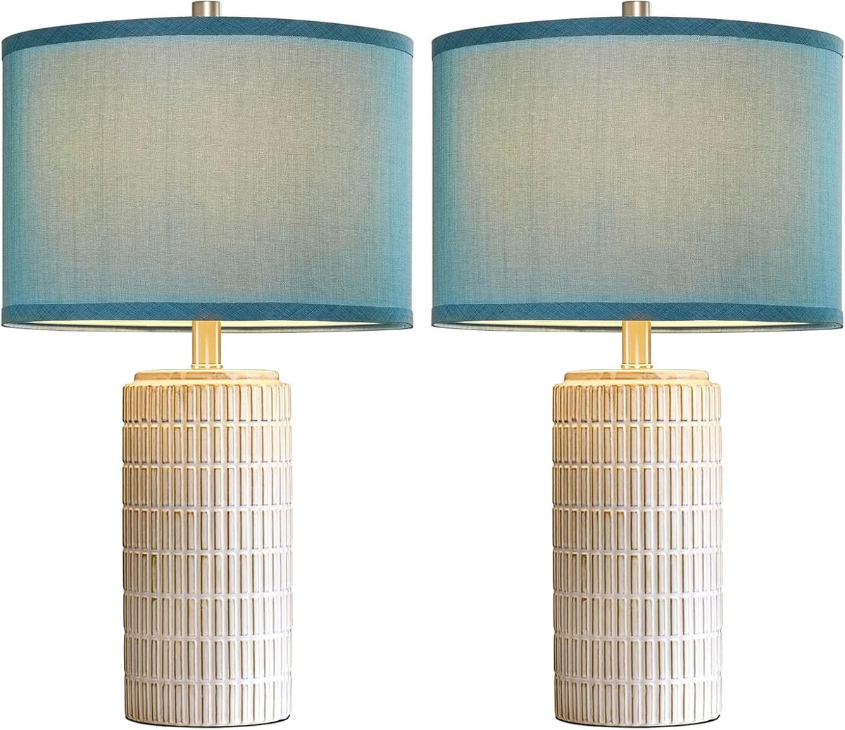 5"D x 13"W x 23"H ceramic table lamps, alternate view 8