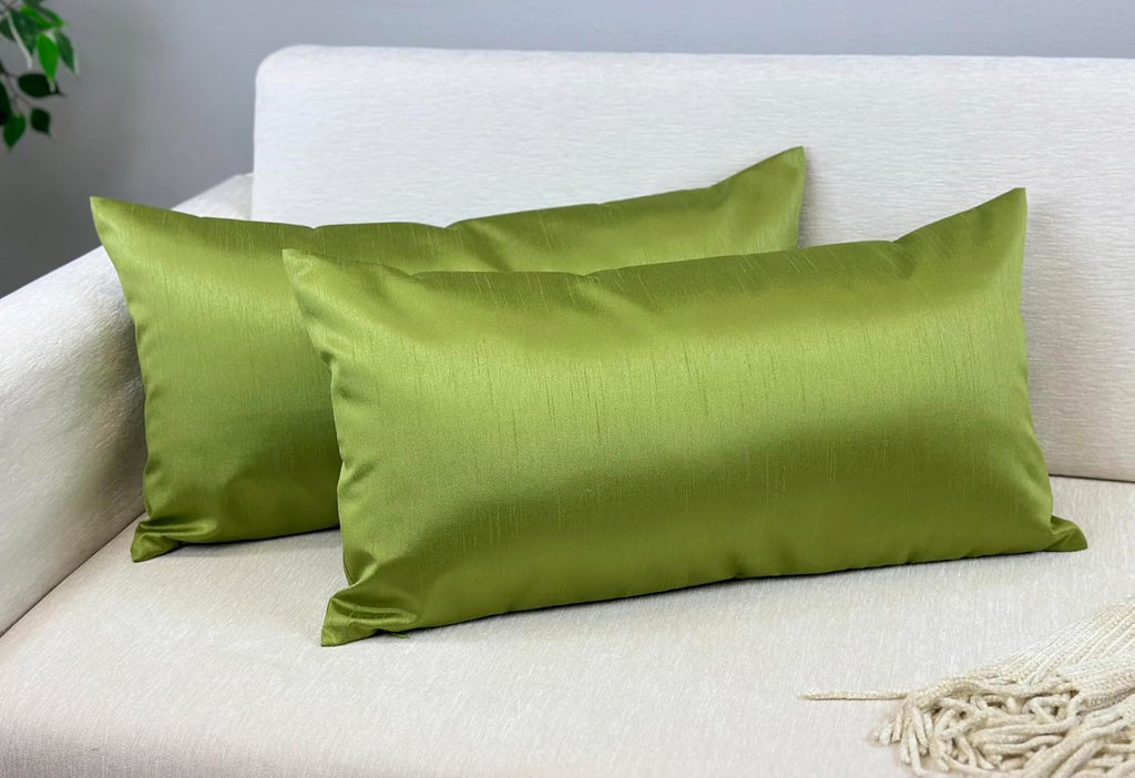 24"L x 12"W polyester throw pillow accessories in Green, alternate view 2