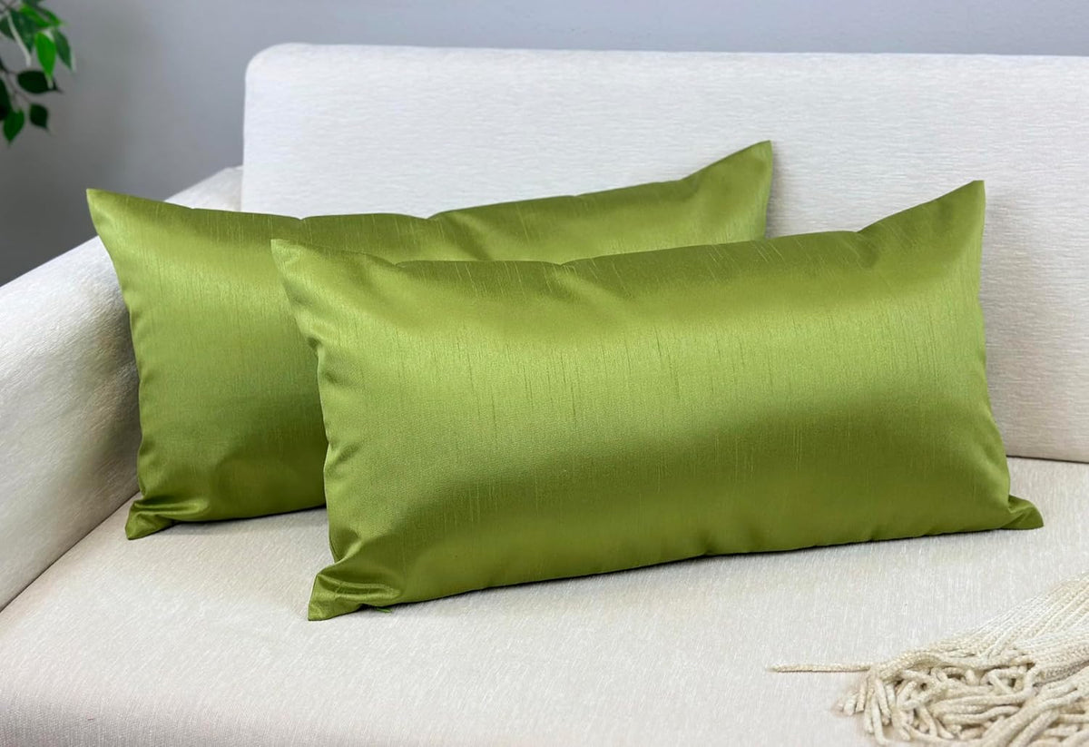 24"L x 12"W polyester throw pillow accessories in Green, alternate view 2