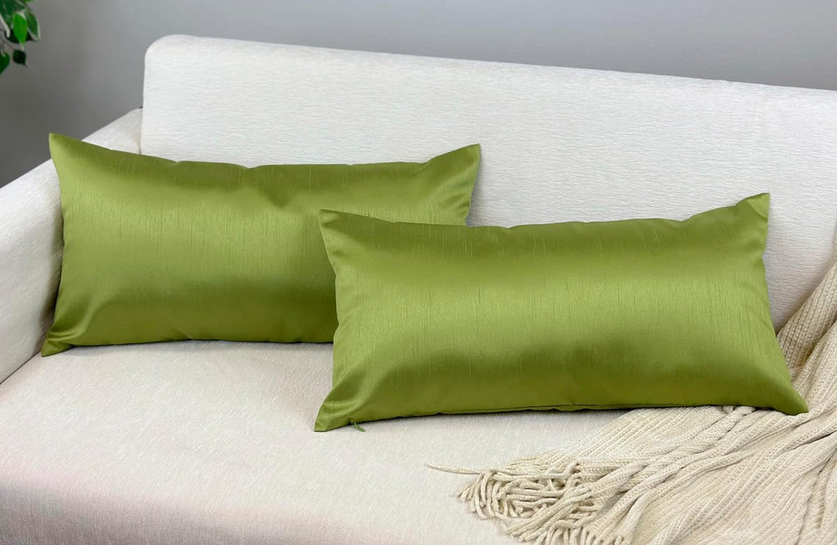 24"L x 12"W polyester throw pillow accessories in Green, alternate view 3
