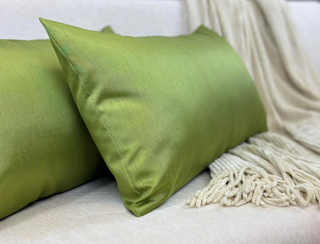 24"L x 12"W polyester throw pillow accessories in Green, alternate view 5