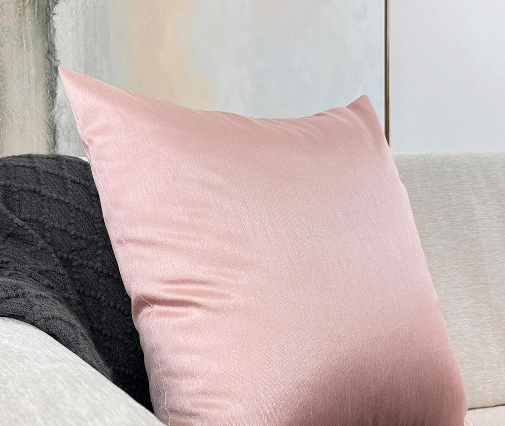 24"L x 24"W polyester pillow shams in Rose Pink, alternate view 6